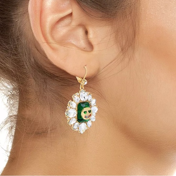 New BETSEY JOHNSON
Smiley Stone Drop Earrings - Picture 2 of 5